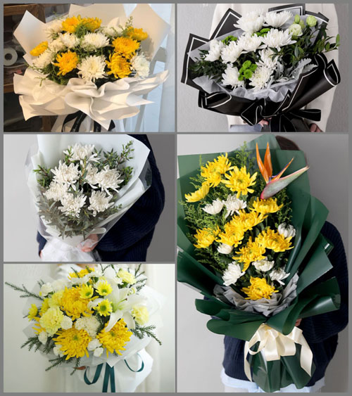 广东揭阳市普宁市梅林镇涧头村白事花束代送